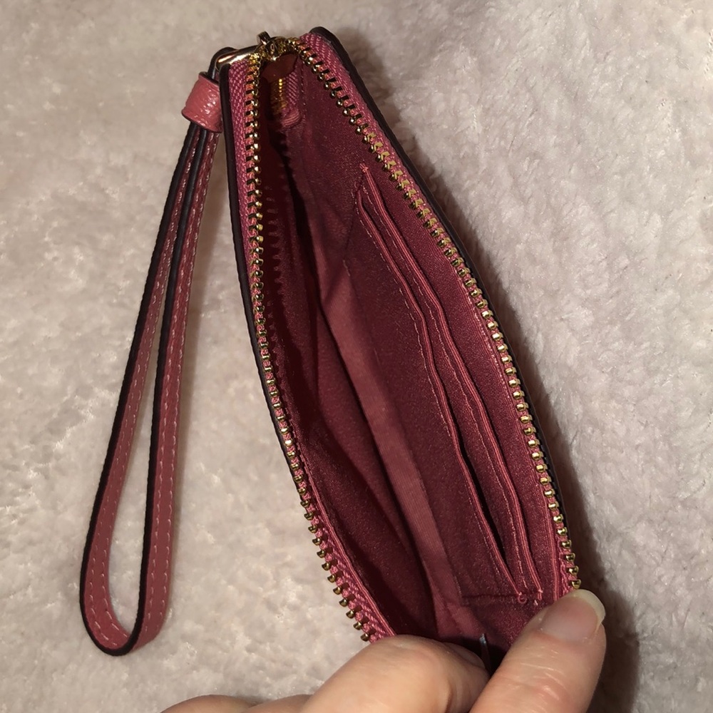 Coach Corner Zip Wristlet - Picture 3 of 5